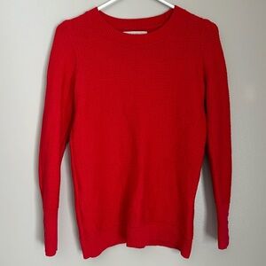Loft Red Knit Sweater
